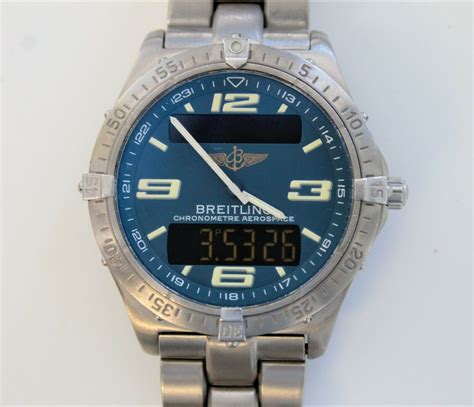 breitling aerospace mens e75362 titanium lcd panel|Breitling aerospace 2001 to 2004.